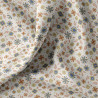 Printed Cotton ROZIA Ecru / Blue